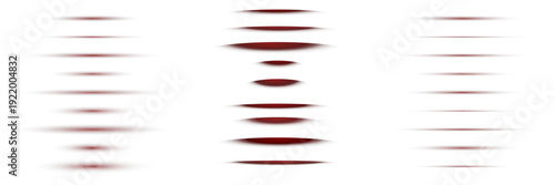 Abstract Dark Red Blood Smears and Cinematic Horror Scratch Marks on transparent background