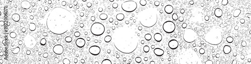 dew drops on the glass after rain clean background.