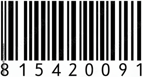 standard barcode symbol wit...