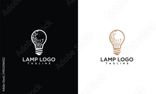 Creative Light Bulb Logo Design for Innovation and Ideas Modern Vector Template.