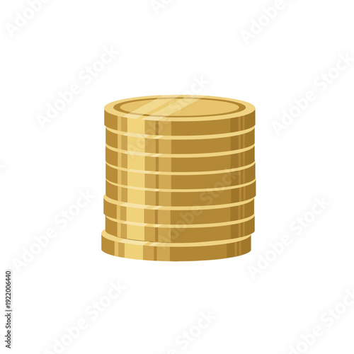 Vibrant stack of shiny golden coins symbolizing financial growth, wealth accumulation, and successful investment strategies, representing prosperity and economic stability