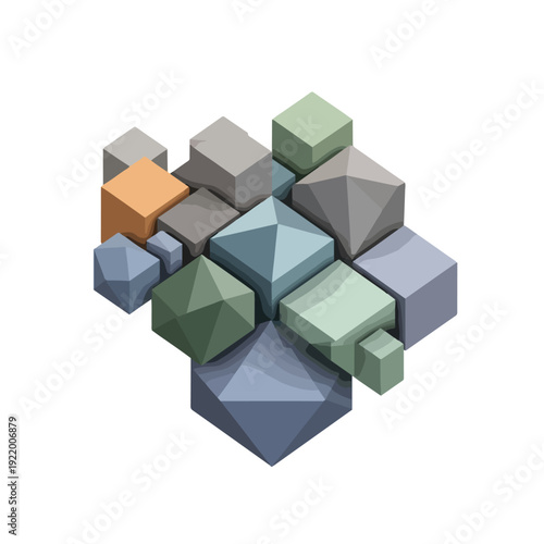 Collection of 3D Geometric Shapes and Objects.