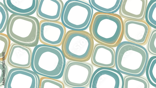 Colorful Rounded Square Shapes Pattern Design.