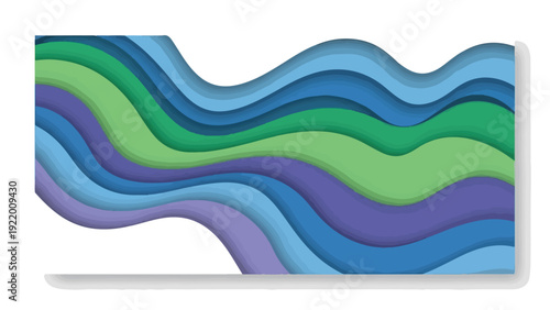 Colorful Wavy Stripes Pattern Design Element.