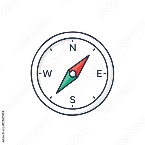 Free Download Compass with Red and Green Needle. - GFXLoad