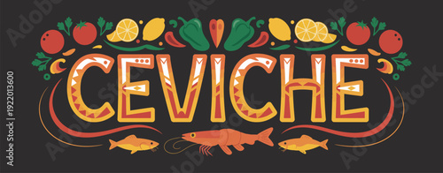 ceviche featuring fresh shrimp and fish marinated in zesty lemon juice, mixed with tomato, onion, cilantro, and spicy serrano for a healthy, traditional seafood dish.