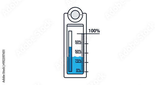 Thermometer Full Scale Illustration.