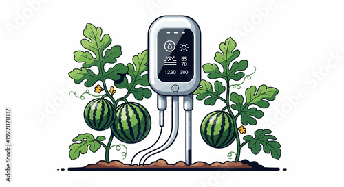 Watermelon Plant Irrigation System.