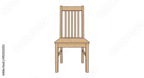 Wooden Chair Furniture Piece.