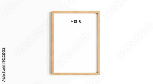 Wooden Menu Board Frame.