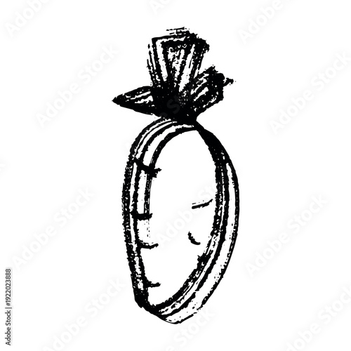 Hand drawn farm daikon radish beet beetroot plant with green leaves Fresh vegetable doodle Healthy eco food Organic garden vegetarian food For design, print, packaging, decor, kids books