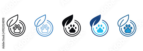 Wildlife Icon Set Multiple Style Of