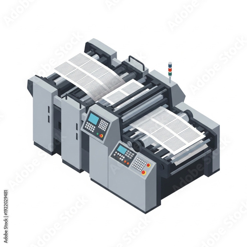 Industrial Digital Printing Machine with Control Panel.