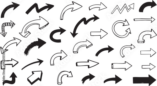 Ultimate Hand-Drawn Arrow and Abstract Graphic Symbol Mega-Bundle