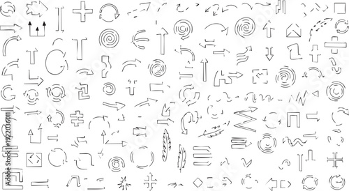 Hand-Drawn Arrow and Symbol Mega-Collection