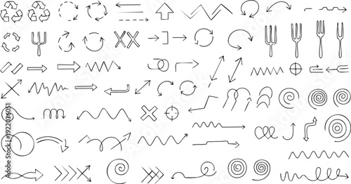 Hand-Drawn Arrow and Symbol Mega-Collection
