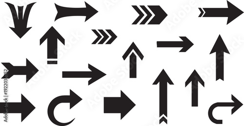 Comprehensive Hand-Drawn Arrow and Graphic Symbol Collection