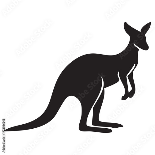  kangaroo vector illustration, kangaroo icon vector Adobe Illustrator Artwork