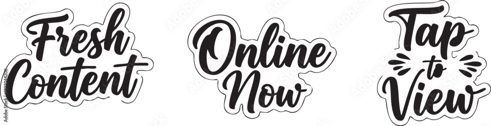 Obraz premium Fresh content online now, tap to view engaging updates