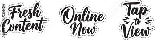 Fresh content online now, tap to view engaging updates