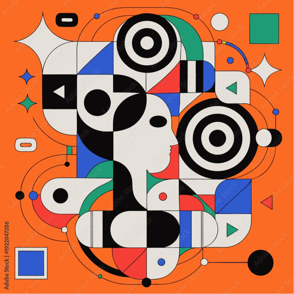 Obraz premium AI Machine Learning Data Flow Abstract Tech Vector Illustration