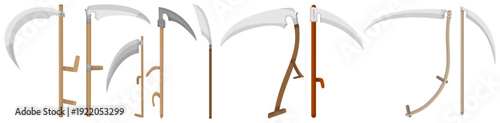 Garden Scythe Tool Models