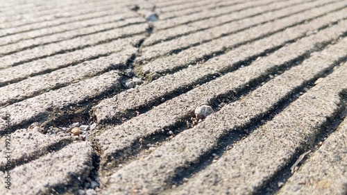 Perspective View of Grooved Pavement Texture for Design Element