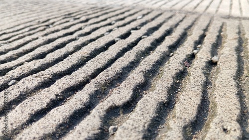 Abstract Concrete Texture with Linear Pattern Background