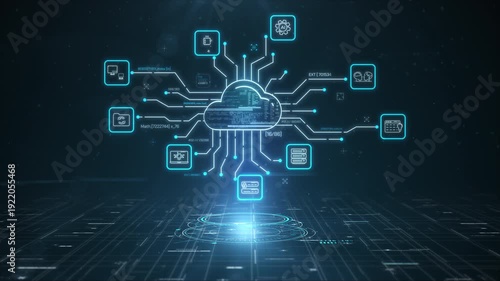Cloud computing connects data storage and digital services