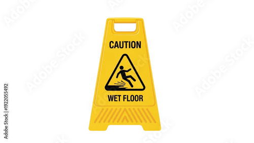Caution Wet Floor Warning Sign for Slippery Surface Safety Awareness