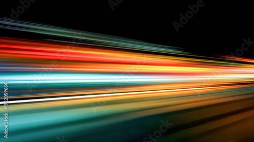 Colorful Light Trails Abstract Background for Modern Design Projects