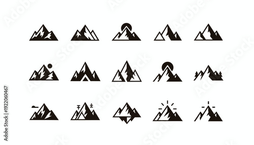 Nature Adventure Mountain Icon Pack
