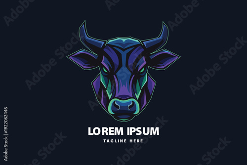 Bull Buffalo Mascot Logo Sports Design