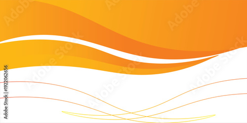 orange and white business wave banner background. overlapping vector waves background eps 10 ilustration