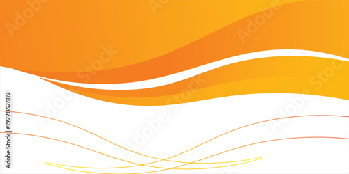 orange and white business wave banner background. overlapping vector waves background eps 10 ilustration modern