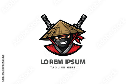 Ninja Assassin Mascot Gaming Logo