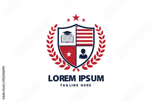 Shield Academy Badge with Profiles