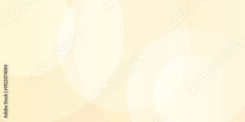 Abstract Soft Cream Background with Overlapping Transparent Circles Pattern