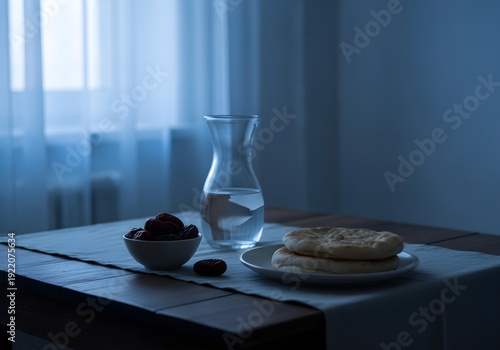 Peaceful Suhoor Pre-Dawn Ramadan Scene