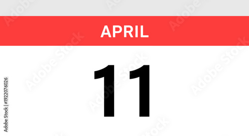 April 11 Calendar Date Displayed Prominently.