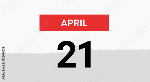 April 21 Calendar Date Displayed Prominently.