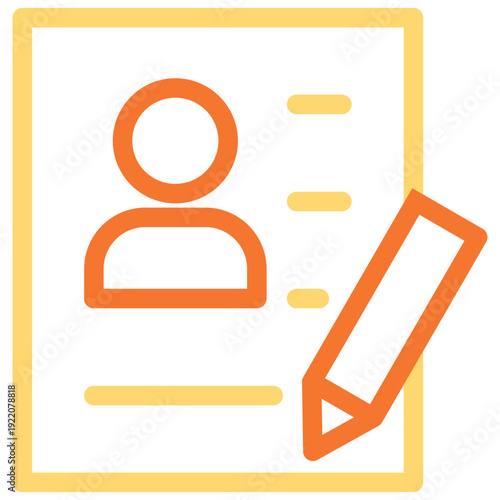 Applicant Outline Color Icon