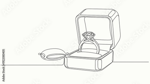 Engagement Ring in Open Box