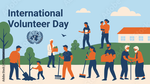International Volunteer Day Community Service