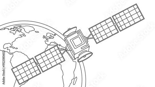 Satellite in Earth's Orbit
