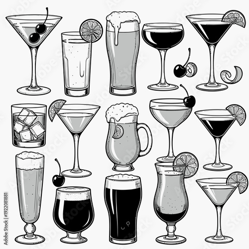 Cocktail Glasses Collection