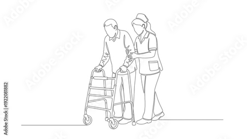 Nurse Assisting Senior Man