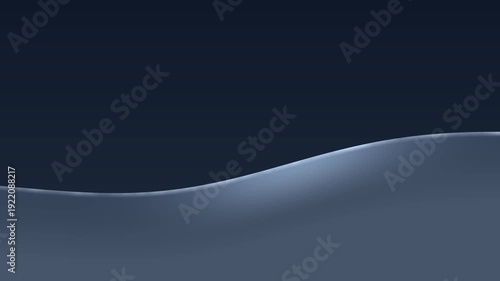 Smooth Flowing Blue Wave Abstract Background Video.