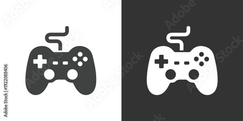 Game Controller icon. Solid glyph series icon