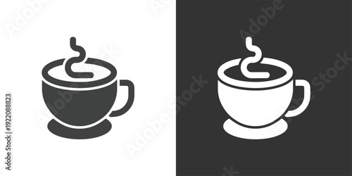 Hot Drink icon. Solid glyph series icon